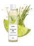 Satisfyer massage oil in a clear bottle, featuring lemongrass with a green label, 250ml size.