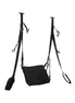 Black Pivot Deluxe Door Jam Sex Sling with adjustable straps and padded seat for comfort.