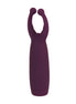 Nood Oasis penis wand in deep purple with a smooth, curved design and two rounded tips for targeted stimulation.