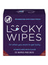 Banana flavoured Lucky Wipes for men in a purple box with a smiling logo, labeled for intimate use.