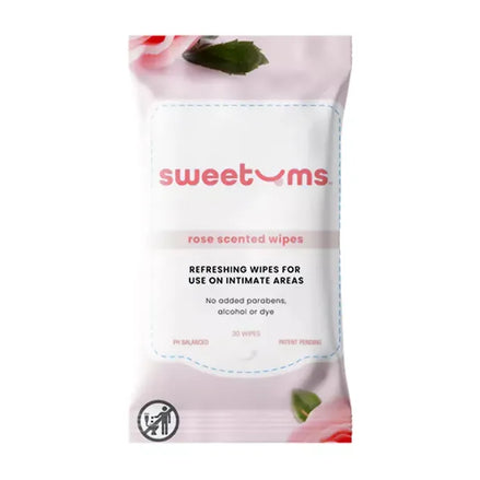 Sweetums Rose Scented Daily Wipes