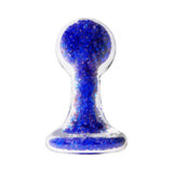 Share Satisfaction Lucent Glass Butt Plug Blue