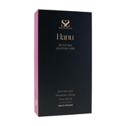 Share Satisfaction Hanu Rabbit Vibrator packaging in black with gold text, featuring a rotating dolphin vibe design.