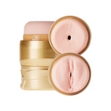 Nood Double Shot Double Ended Masturbator Vagina & Anal Pink