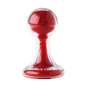 Share Satisfaction Lucent Glass Butt Plug Red