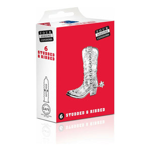 Four Seasons Studs & Ribs Condoms 6 Pack