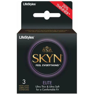 Lifestyles Skyn Elite Ultra Thin Non-Latex Condoms 3 Pack