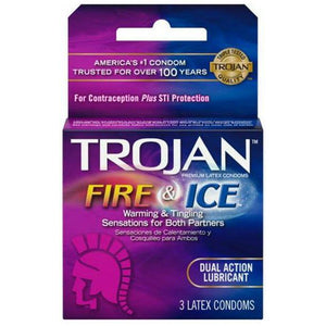 Trojan Fire & Ice Condoms 3 Pack