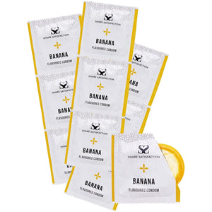 Share Satisfaction Flavoured Condoms Banana 100 Pack