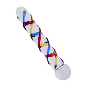 Share Satisfaction Lucent Trinity Textured Glass Massager