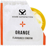 Share Satisfaction Flavoured Condoms Orange 100 Pack
