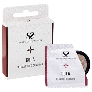 Share Satisfaction Flavoured Condoms Cola 3 Pack