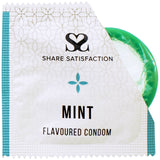 Share Satisfaction Flavoured Condoms Mint 100 Pack
