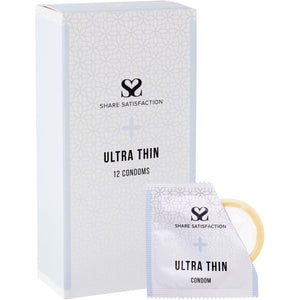 Share Satisfaction Ultra Thin Condoms 12 Pack